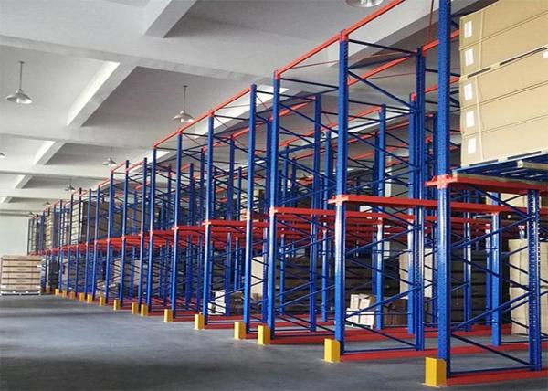 Safety Handling Drive Through Pallet Racking , Drive In Drive Through Racking