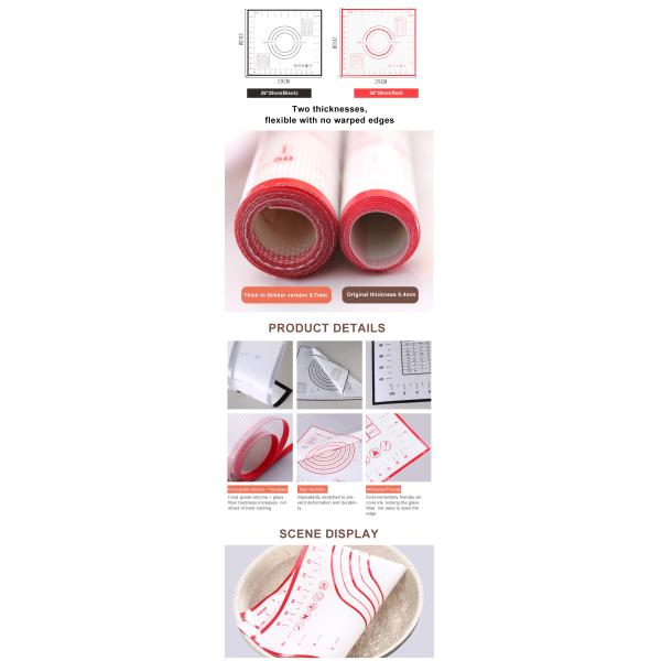Non Stick Making Mat High Temperature Silicone Baking Mat