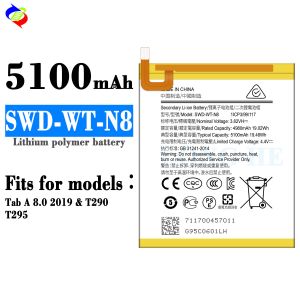 Ori 1 1 battery cell 5100mAh SWD-WT-N8 A290 Tab A 8.0 2019 Tab Battery for