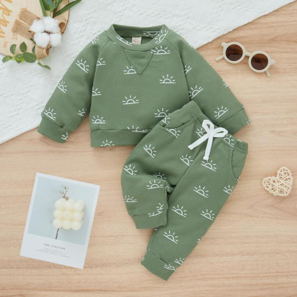 Quality New Spring And Autumn Children's Outfit Sets Boylong-Sleeved Trousers Two-Piece Set wholesale