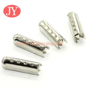China jiayang nickle metal tips for shoelace /drawstring / cord on sale