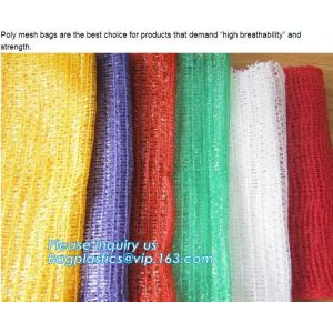 PP woven recycle potato mesh bag,mesh potato bags, onion sack, raschel mesh bag