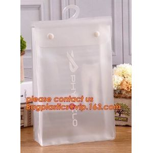plastic custom plane hanger bag for clothes,Fashion custom hanger pvc Zip lockk