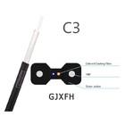 Overhead GJXH/GJFXH FTTH drop cable 2 core G657A SM indoor FRP strengh member