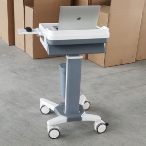 Ergonomic Medical Laptop Cart Mobile Computer Workstation For Hospitals