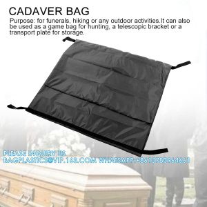 Body Bag, Leak Proof Cadaver Morgue Bodies Bag With 4 Handles, Center Zipper,