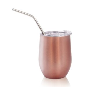 China 12oz Double Wall Vacuum Insulated Coffee Mug with Lid on sale