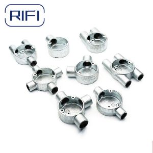 Electrical Conduit Circular Junction Box Malleable Iron 20mm 25mm