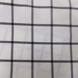 Tr Check Fabric with Cationic Rayon Yarn
