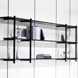SGS 1650mm Height 3 Layer Aluminum Frame Wall Bookshelf