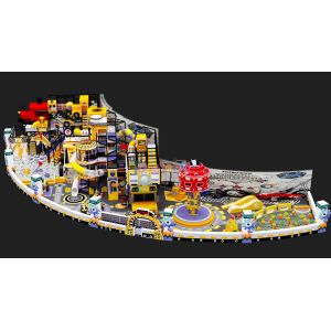 Cartoon Custom Indoor Playground Mechanical Truck Theme Indoor Childrens Park