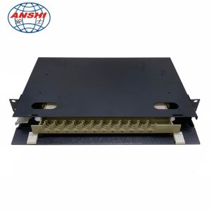 Rack Mount ODF Fiber Optic Patch Panel For Telecommunications