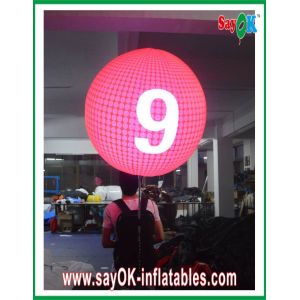 Cheap Customized Diameter 0.8m Inflatable Backpack Balloon Pink For Advertising for sale