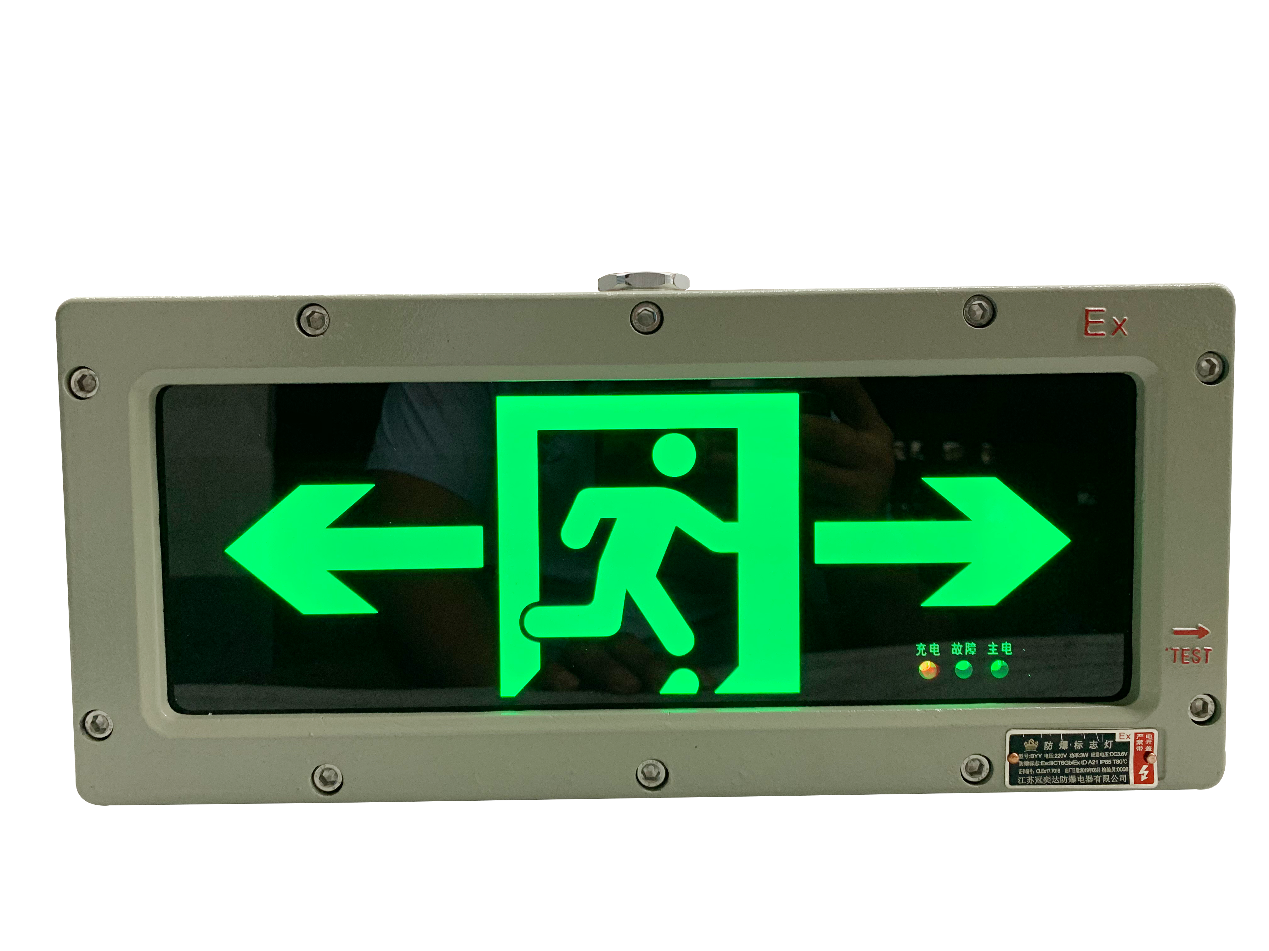 Cheap Wall Mounted 3W 120 180 Mins Emergency Escape Light Custom Colors LED Indicators Surface Can Be Customised for Zone 1 and Zone 2 for sale