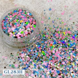 ODM PET Hexagonal Glitter Mix Sequin For Nails Christmas Halloween Craft In Bulk