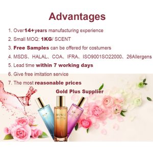 Designer High Concentration Perfume Fragrance Oil For Perfume Making