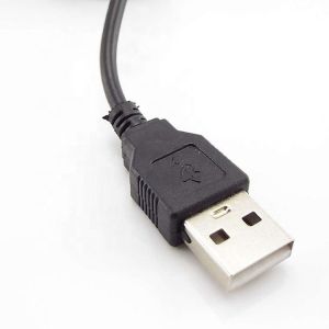 1m White Black Led Strip Power on off Button USB Type A Switch Extension Cable