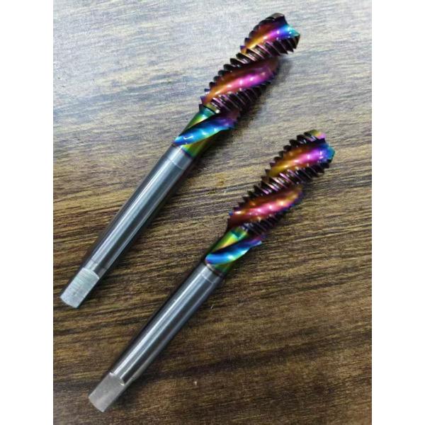 Quality Colorful Coating M2 M3 M4 M5-M20 Aluminum Spiral Tap For Estimated Efficiency On British Standard Alloy Steel wholesale