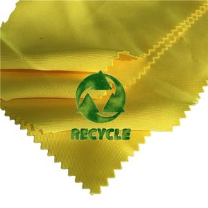 Plain Style 100% Recycled Polyester Fabric GRS Certificated RPET Fabric For