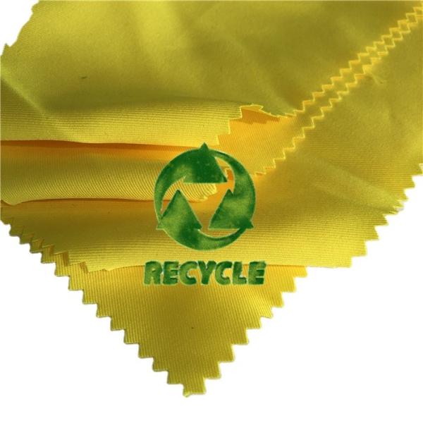 Plain Style 100% Recycled Polyester Fabric GRS Certificated RPET Fabric For