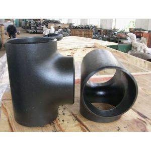 ANSI B16.9 ASTM A234WPB CARBON STEEL PIPE TEE BLACK