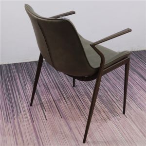 China Leisure Style Soft Cushions 54x59x82cm Cafe Arm Chairs on sale