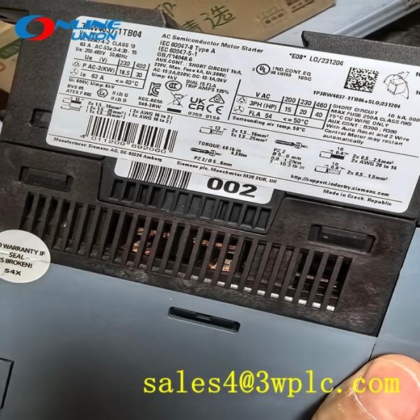 Quality 3RW4037-1TB04 SIEMENS SIRIUS Soft Starter S2 63 A wholesale