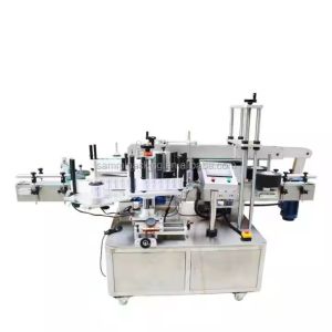 Desktop Double Sides Label Applicator for Square Bottles Automatic Flat Round