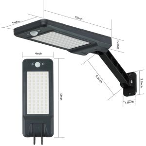 All In One Type 60 LED Solar Street Light , 900lm Motion Sensor Wireless Street