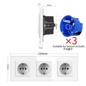 Offices Homes Electrical Wall Socket Round Box Wall Mounted Socket