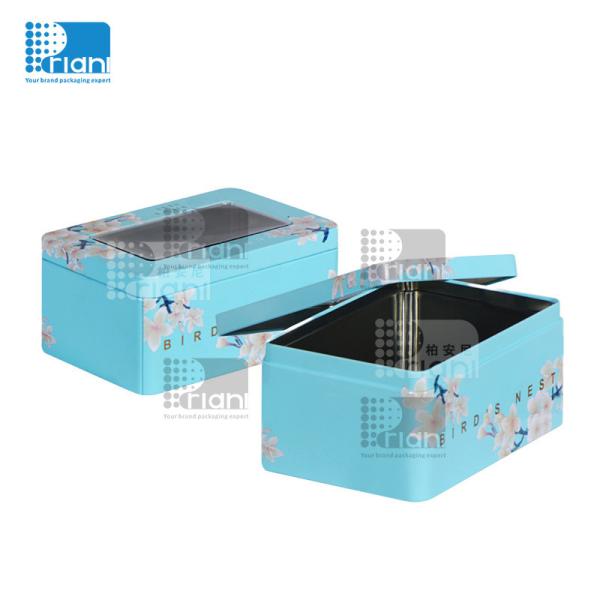 Custom Printing Metal Box Candy Coffee Tea Gift Tin Can Square Tins Case With