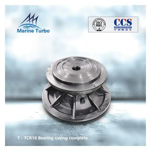 Cheap T- TCR18 Cast Iron Turbocharger Bearing Casing For HFO Engine for sale