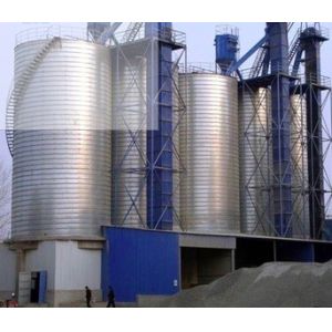 China 500 Ton Corrugated Grain Bin Silo Wide Flange I Beam Support Structure on sale