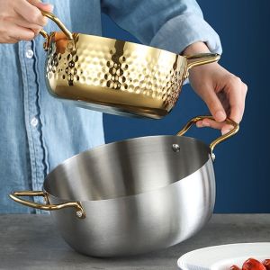 Good Selling Silver Multi-sizes Cookware Stew Pots Cooker SS 430 Cooking Pots