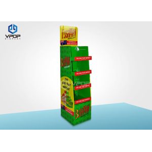 Snacks POP Clear Cardboard Marketing Displays Tall For Multiple Stores