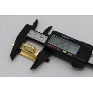 Newest custom simple rectangle light gold bag hardware twist turn locks