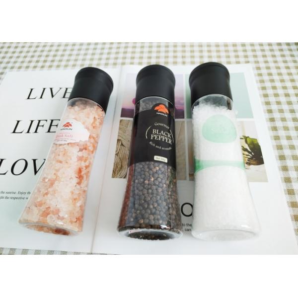 Plastic Pepper Grinders with Plastic Lids Jars