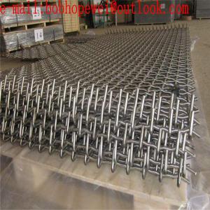 China Woven Screen Mesh/Vibrating Screen Mesh Used in Vibrating Stone Crushers /Plain Weave Galvanized Stainless Steel Crimped on sale