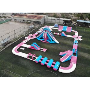 Professioanl Inflatable Floating Water Park , Water Amusement Park Obsatcle