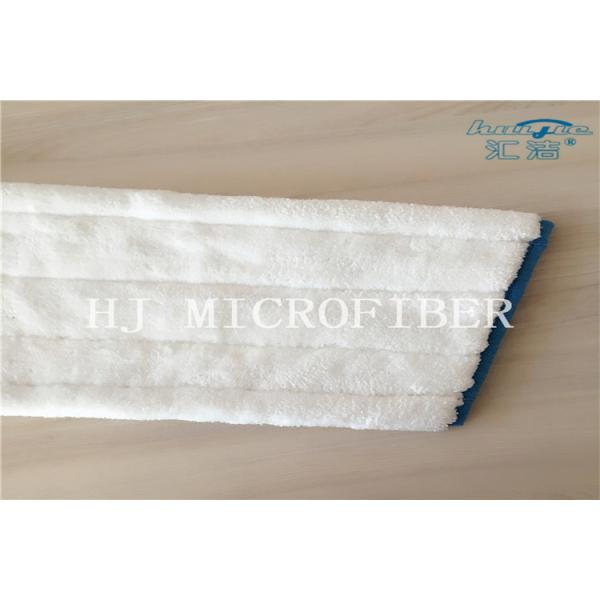 White Color Microfiber Machine Knitted Fabric Mop Heads Mop Replacement Pads For