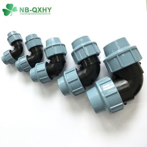 Round Head Code PP Compression Fitting HDPE Fitting Plastic Pipe Fitting for