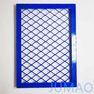Blue Expanded Decorative Wire Mesh Cabinet Inserts Outdoor