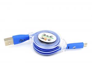 China Colorful Led Usb Port Extension Cord Phone Cord PVC Material With 8 Pin Charger on sale