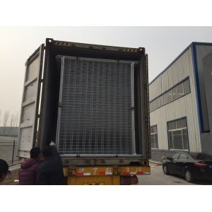 Cheap 14 microns temporary fencing panels 2100mm x 2400mm 60mm x 150mm x 3.00mm diameter clamp to suit OD 32 post for sale