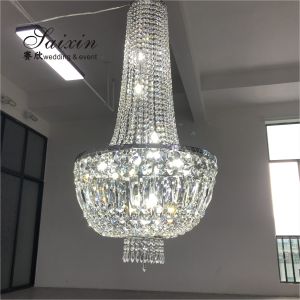 18 16 15 Light Crystal Chandelier Pendant Light Round Rectangular 80CMx60cm