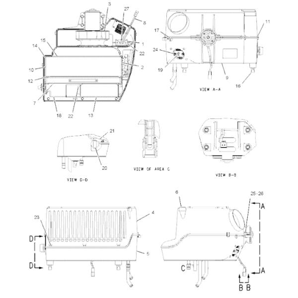 358-7085 3587085 Blower Motor Backhoe Loader Air Conditioner Parts Fitting For 3054 416D
