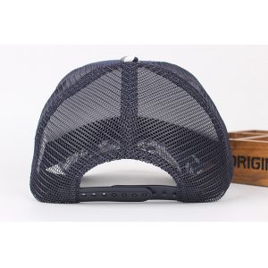 Camouflage Sports Baseball Hat / Mesh Golf Cap with 6 Panel Single Row Plastic