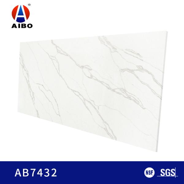 Quality Indoor Decorative Countertops Calacatta Quartz Stone Scratch Resistant wholesale
