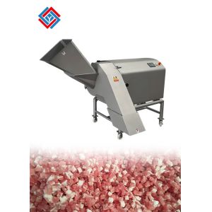 Cheap High Speed Three Dimension Frozen Beef Meat Dicing Machine 1000kg/H for sale