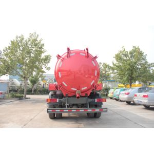4x2 Sinotruk Howo7 Sewage Suction Truck 10M3 Tank Capacity In Red Color